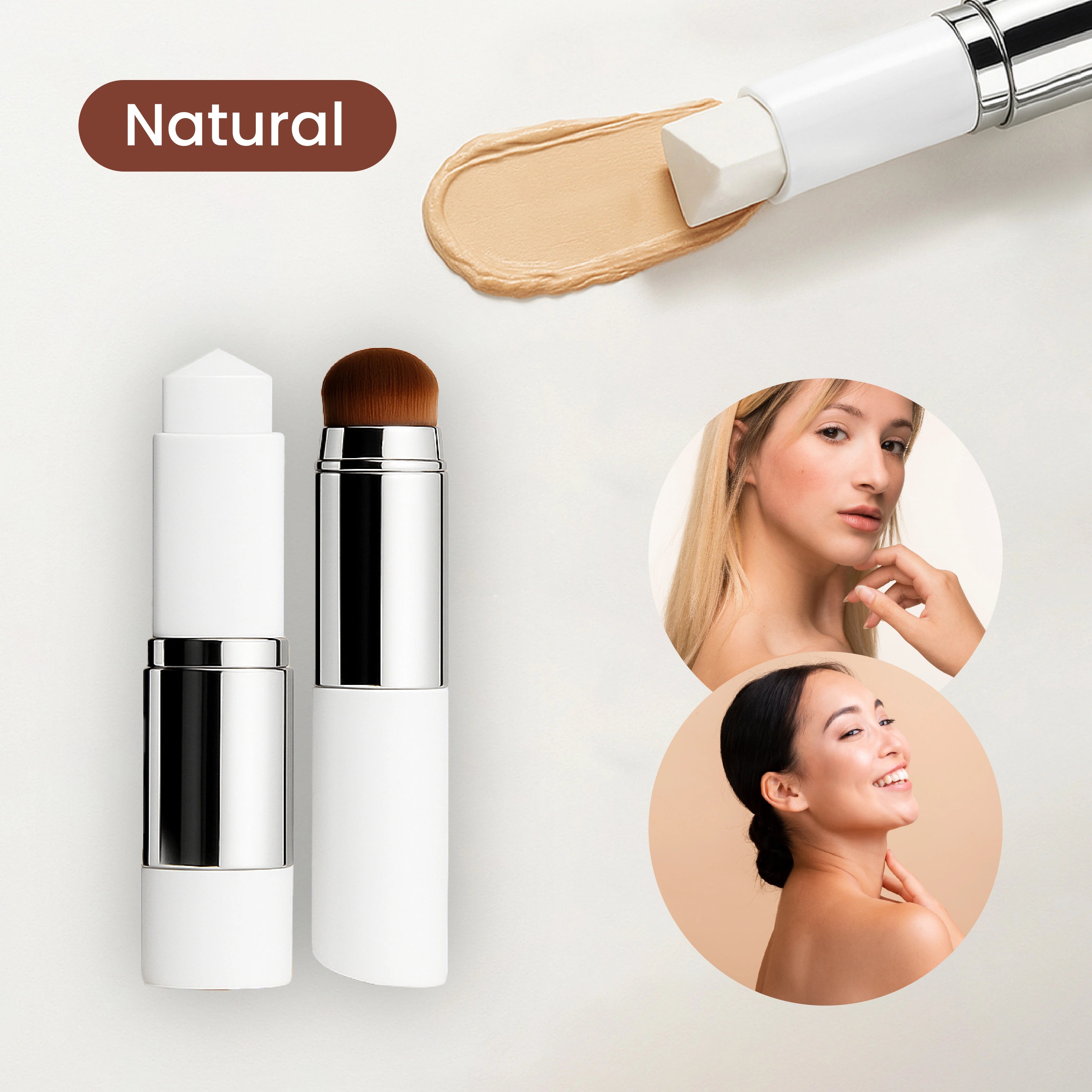 DewTints Double Head Foundation Stick with Detachable Brush